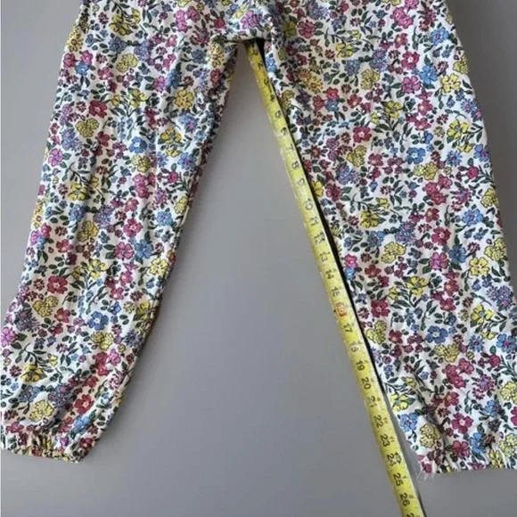 VTG Teddy Fresh Women's Floral/White Grandma Jogger Sweatpants SMALL-Patch Logo - Picture 8 of 13